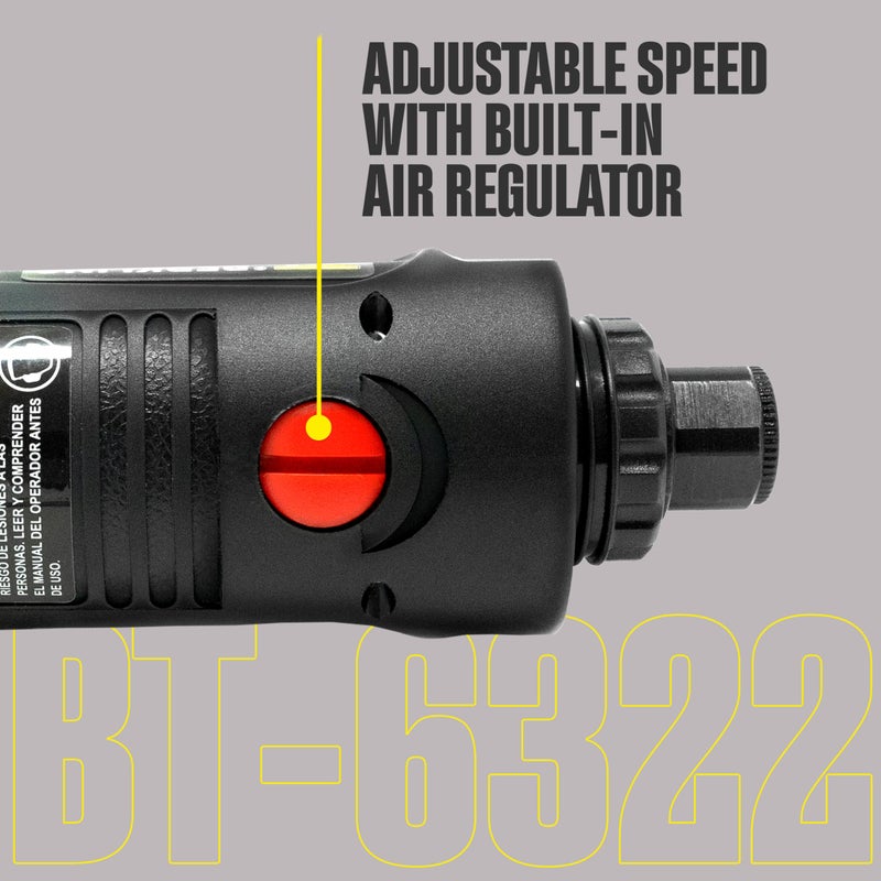 Berkling Tools 1/4" Right Angle Air Die Grinder â€“ Professional-Grade Heavy-Duty Pneumatic Grinder with Variable Speed Control for Precision Grinding, Polishing & Sanding - Image 5